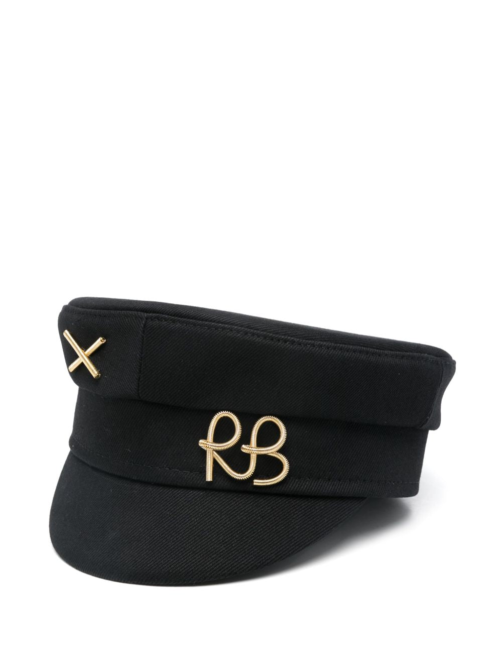 Cappello baker boy con dettaglio piercing in nero Ruslan Baginskiy - donna 