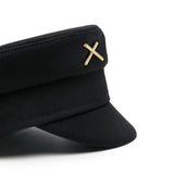 Cappello baker boy con dettaglio piercing in nero Ruslan Baginskiy - donna 
