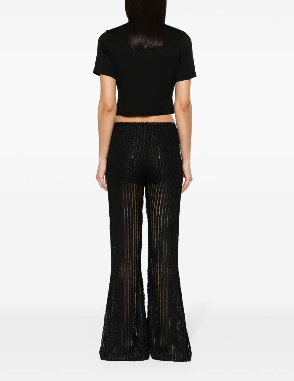 T-shirt con fiocco in nero Simone rocha - donna 