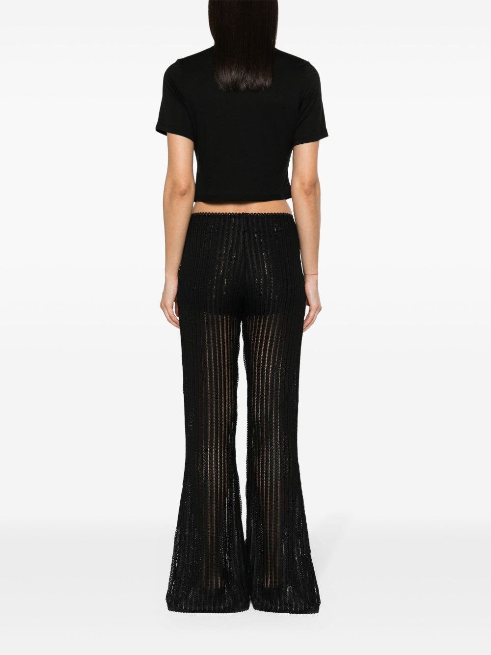 T-shirt con fiocco in nero Simone rocha - donna 