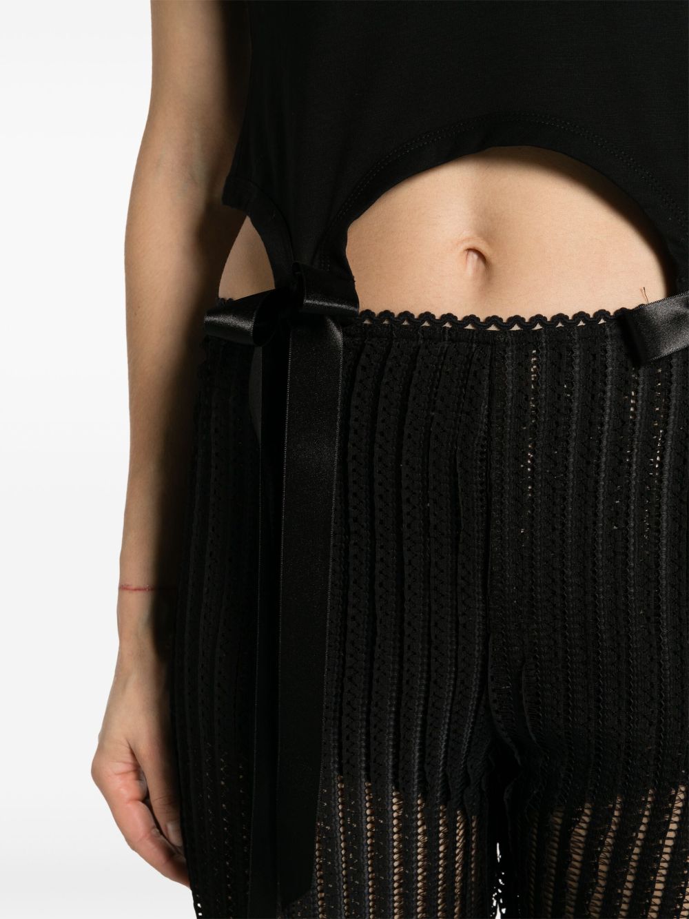 T-shirt con fiocco in nero Simone rocha - donna 