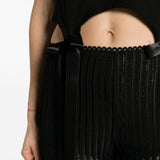 T-shirt con fiocco in nero Simone rocha - donna 