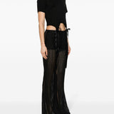 T-shirt con fiocco in nero Simone rocha - donna 