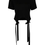 T-shirt con fiocco in nero Simone rocha - donna 