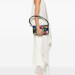 Borsa a spalla con perline in nero Staud - donna 
