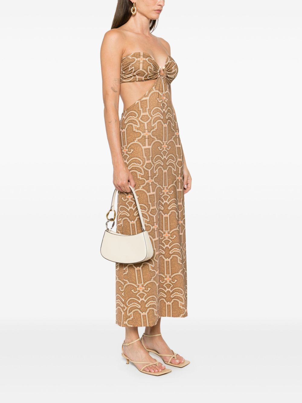 Borsa a spalla ollie in beige - STAUD donna 