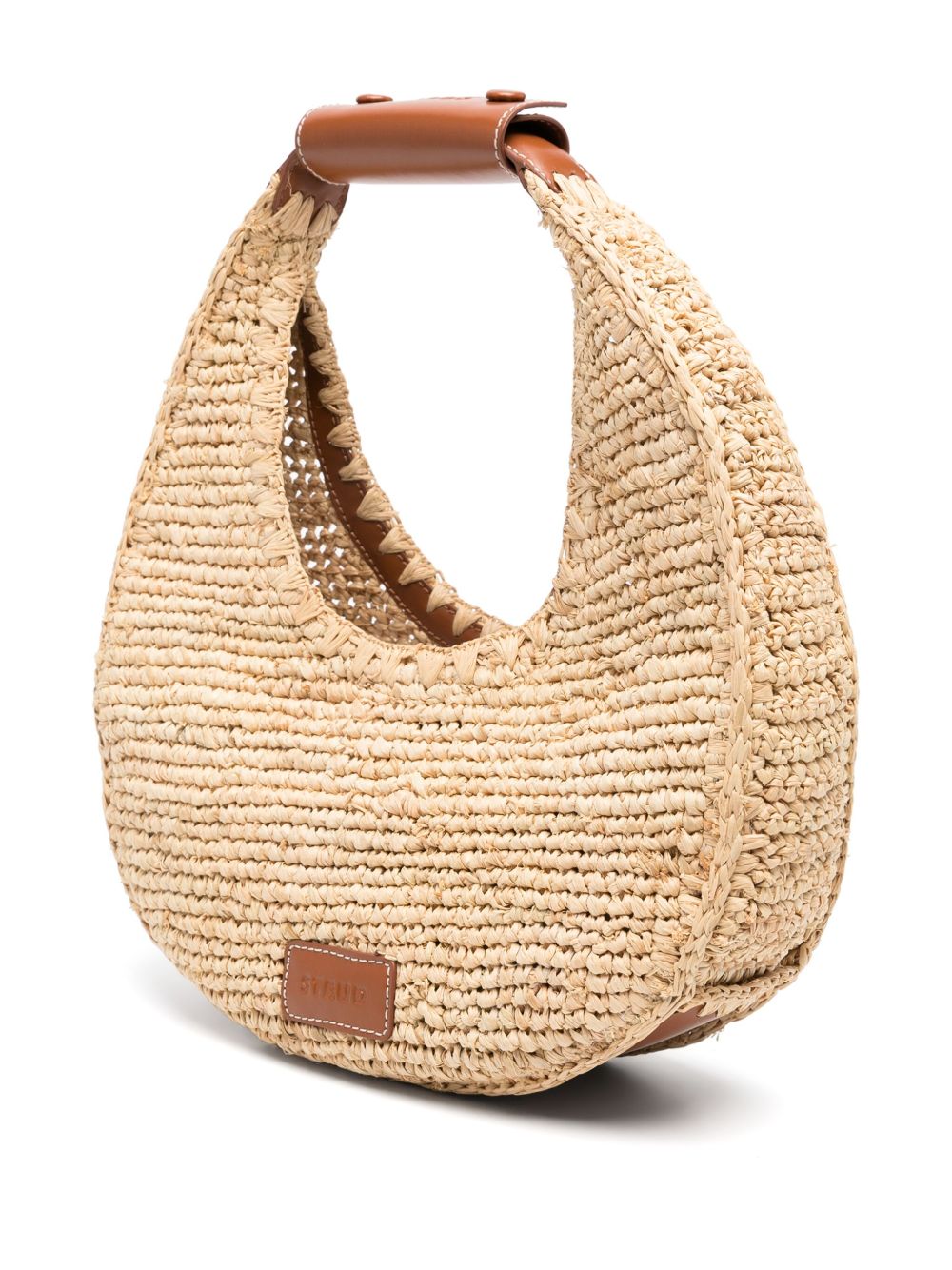 Borsa moon in rafia in beige STAUD - donna 