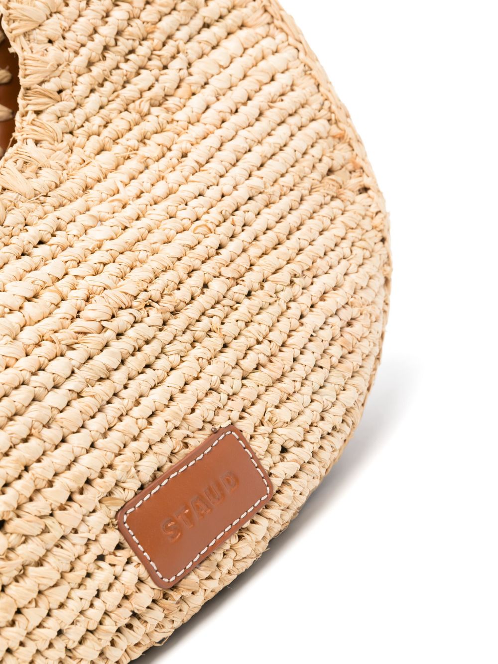 Borsa moon in rafia in beige STAUD - donna 