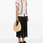 Borsa moon in rafia in beige STAUD - donna 