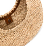 Borsa moon in rafia in beige STAUD - donna 