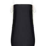 Abito mini con finitura satinata in blu Temily - donna 