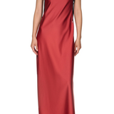 Abito con finitura satinata signature in rosso Temily - donna 