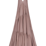 Abito maxi con scollo a v in grigio Temily - donna 