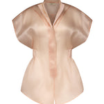 Tuta in seta racer in rosa Temily - donna 