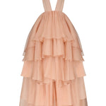 Abito Apollo con scollo a V profondo in rosa Temily - donna 