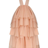 Abito Apollo con scollo a V profondo in rosa Temily - donna 