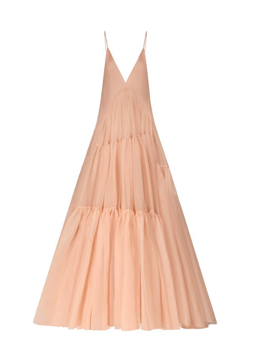 Abito poppy in seta in rosa Temily - donna 