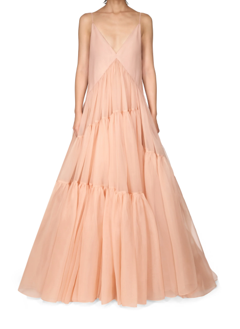 Abito poppy in seta in rosa Temily - donna 