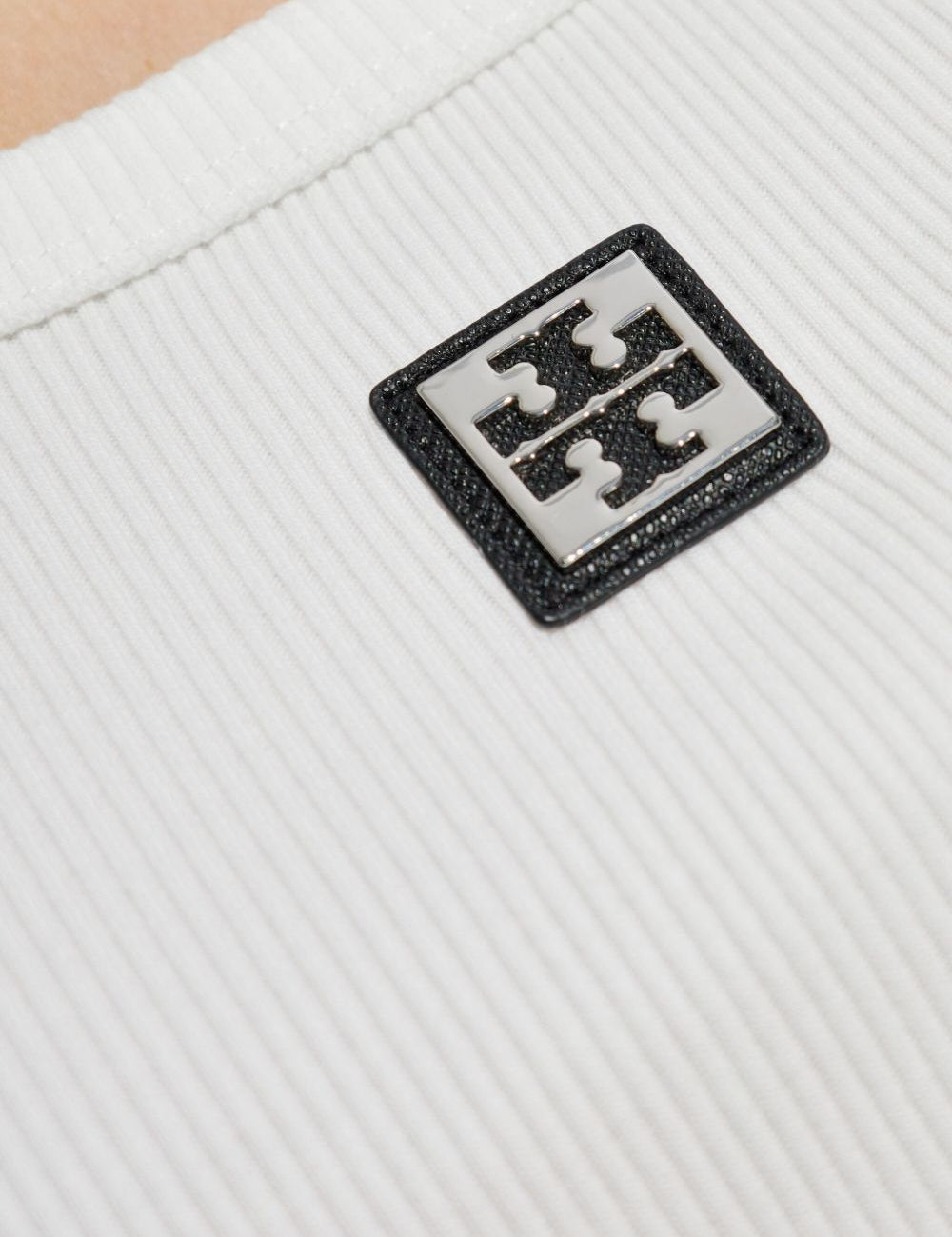 Canotta con applicazione in bianco Tory burch - donna 