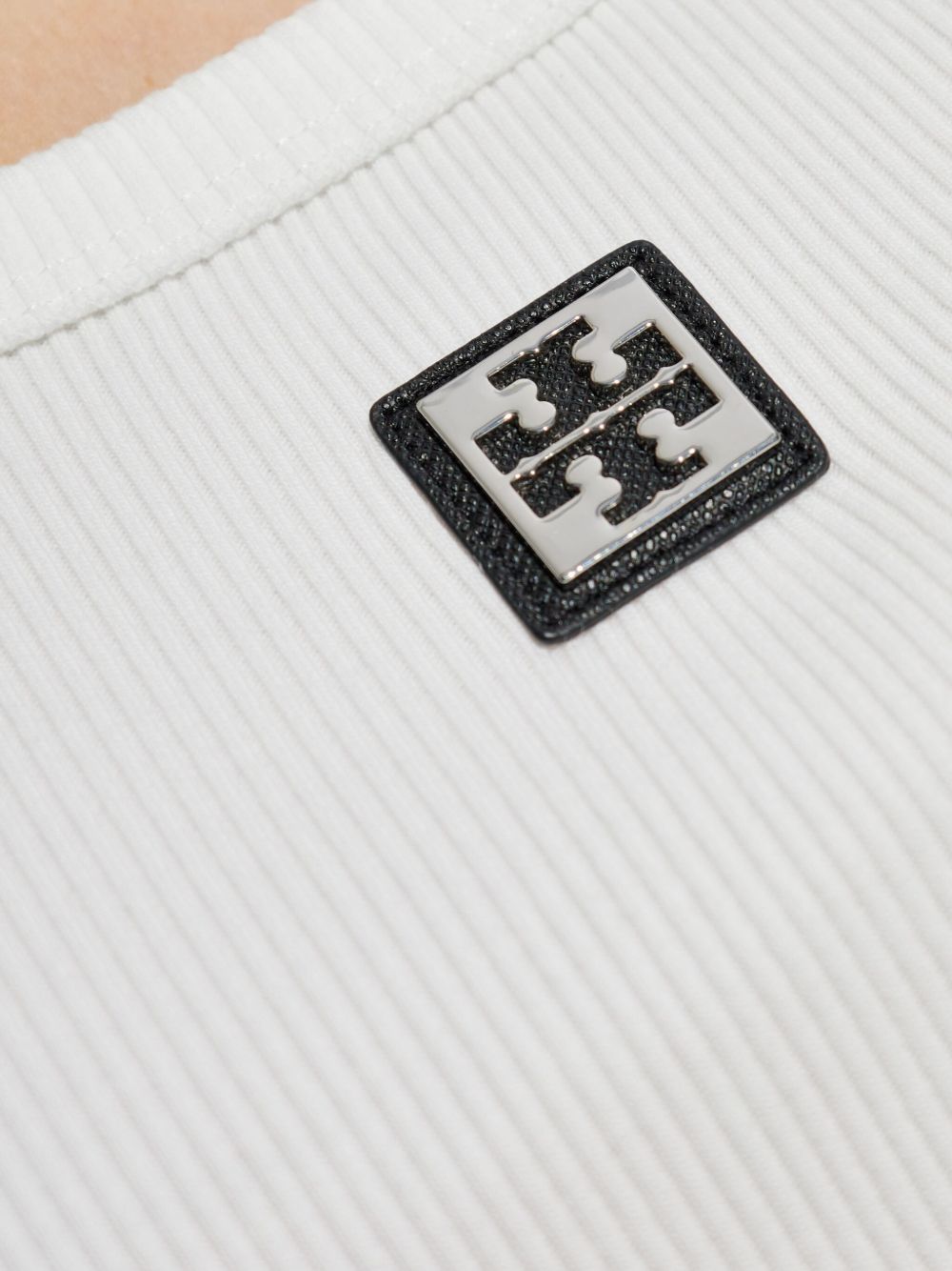 Canotta con applicazione in bianco Tory burch - donna 