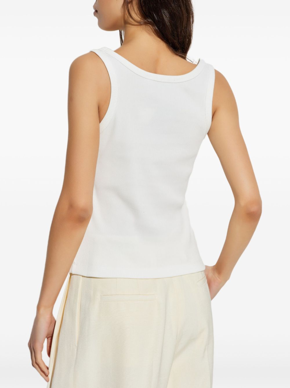 Canotta con applicazione in bianco Tory burch - donna 