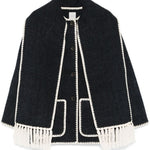 Giacca con sciarpa in grigio Toteme - donna 