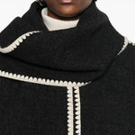 Giacca con sciarpa in grigio Toteme - donna 