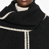 Giacca con sciarpa in grigio Toteme - donna 