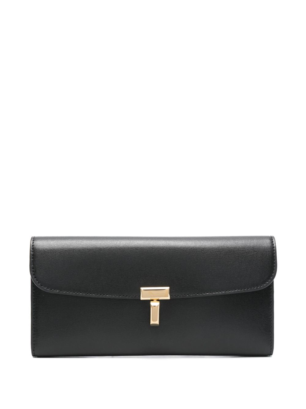 Portafoglio T-lock in pelle in nero Toteme - donna 