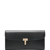 Portafoglio T-lock in pelle in nero Toteme - donna 