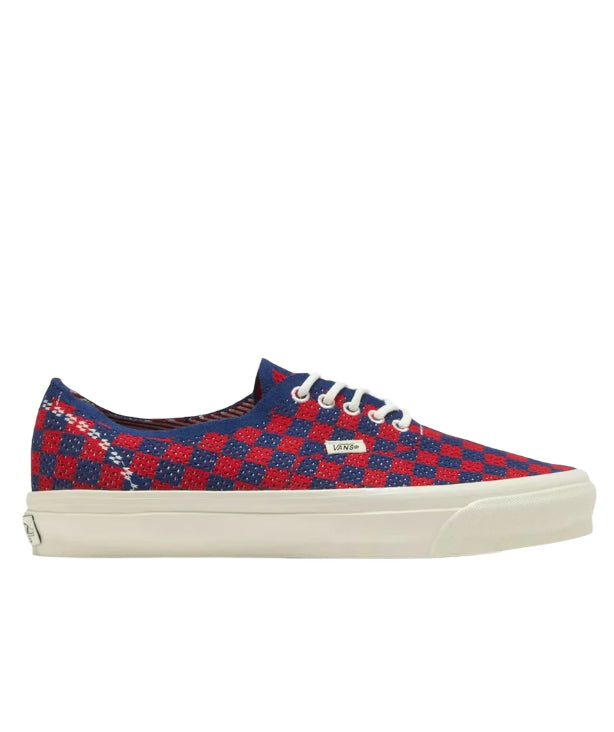 Sneakers LX Authentic 44 EK Punk Check in rosso e blu Vans - unisex 