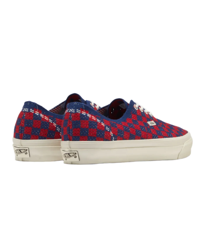 Sneakers LX Authentic 44 EK Punk Check in rosso e blu Vans - unisex 