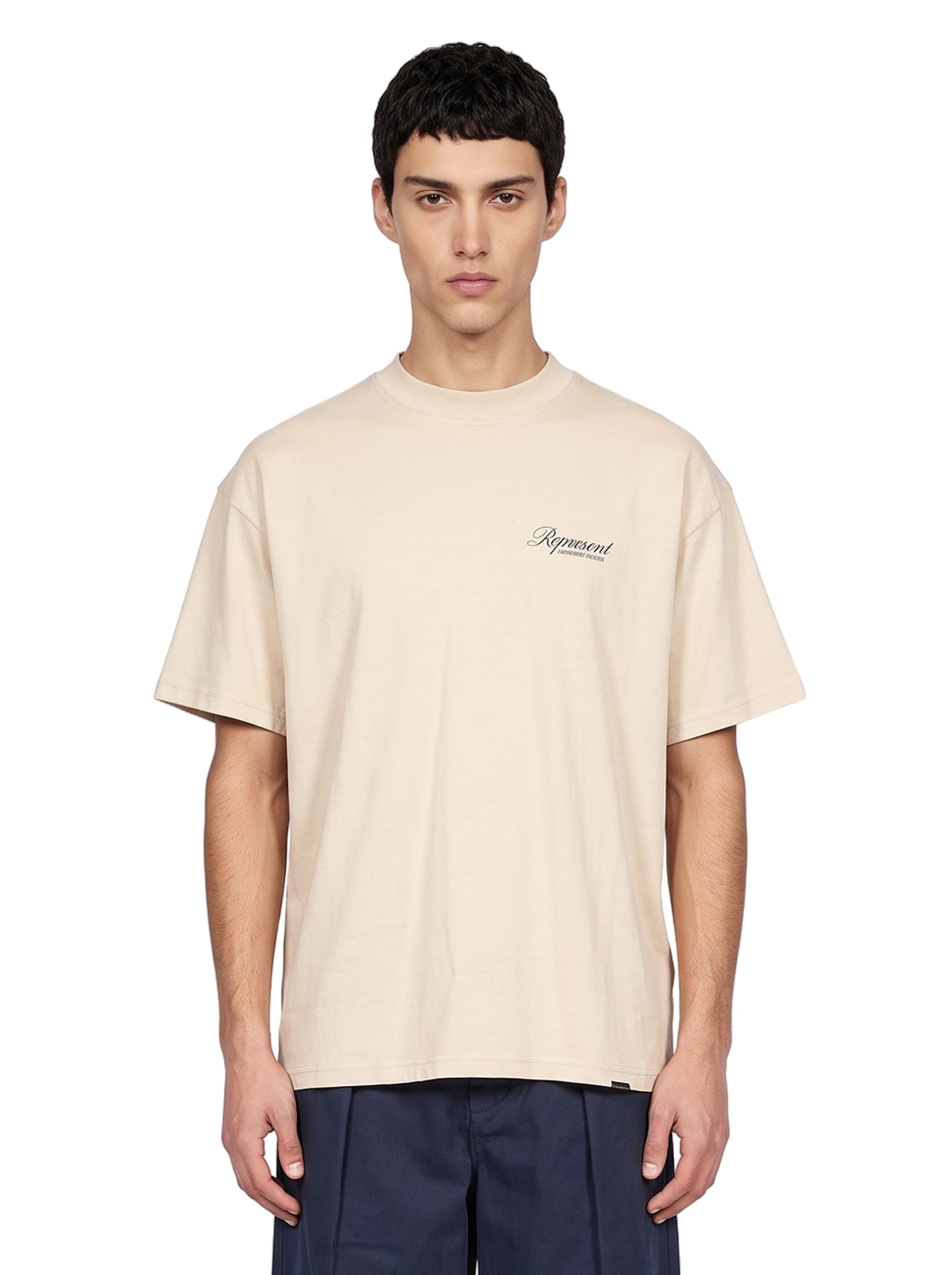 T-shirt Owners Club Script in avorio 