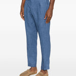 Pantaloni con pieghe in blu Briglia 1949 - uomo 