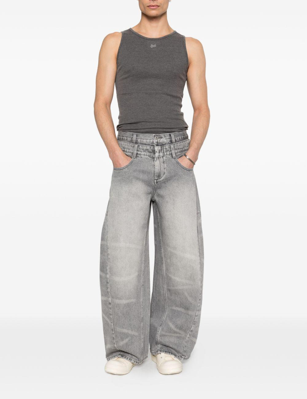 Top a costine in grigio Erl - unisex 