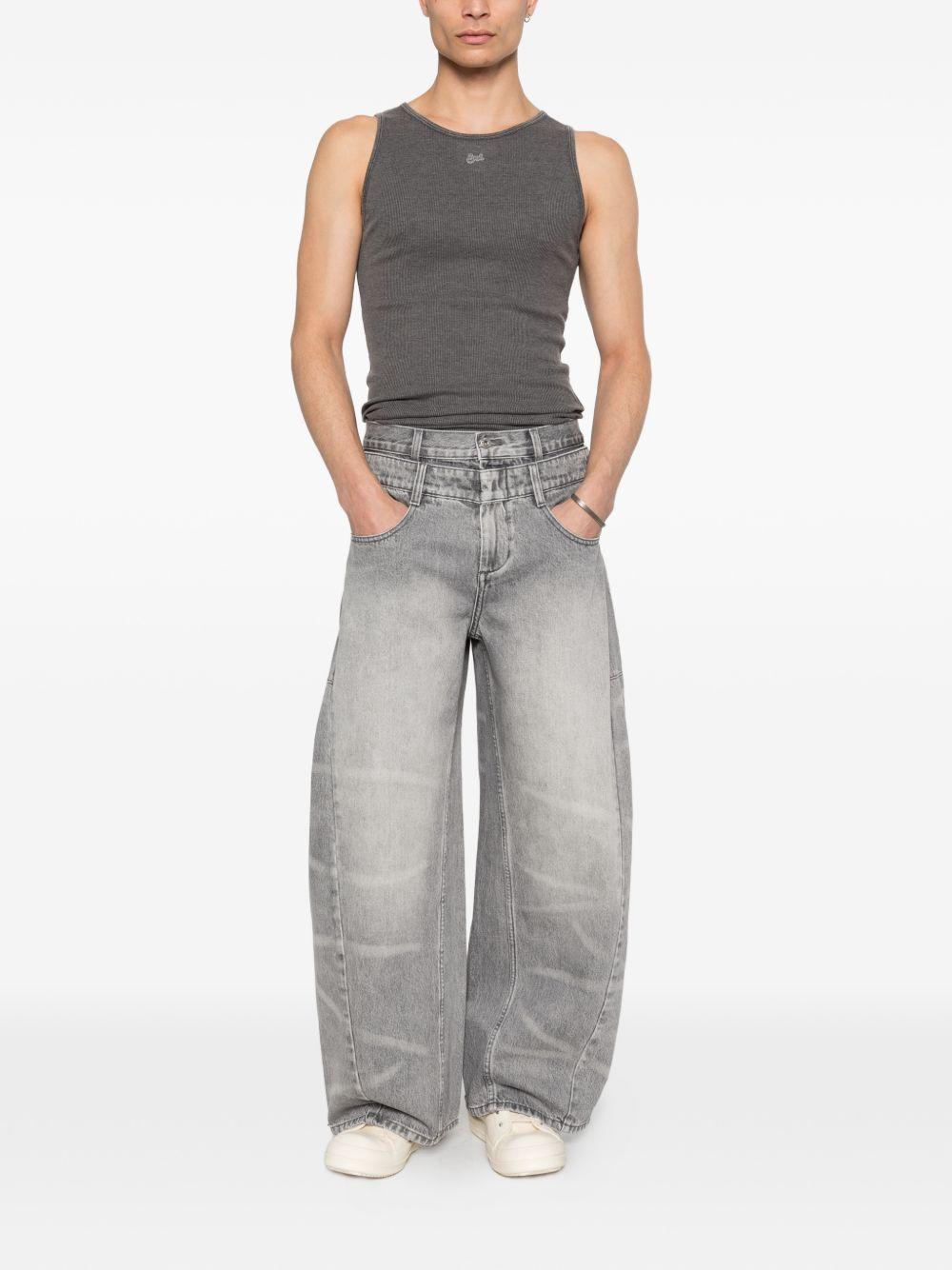 Top a costine in grigio Erl - unisex 