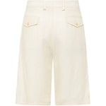 Shorts con bottone in bianco Laneus - uomo 