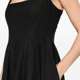 Abito lungo con pieghe in nero Sportmax - donna 