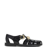Sandali con logo in nero Moschino - donna 