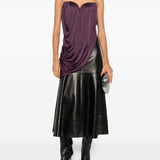 Top con ruches in viola Giuseppe di morabito - donna 
