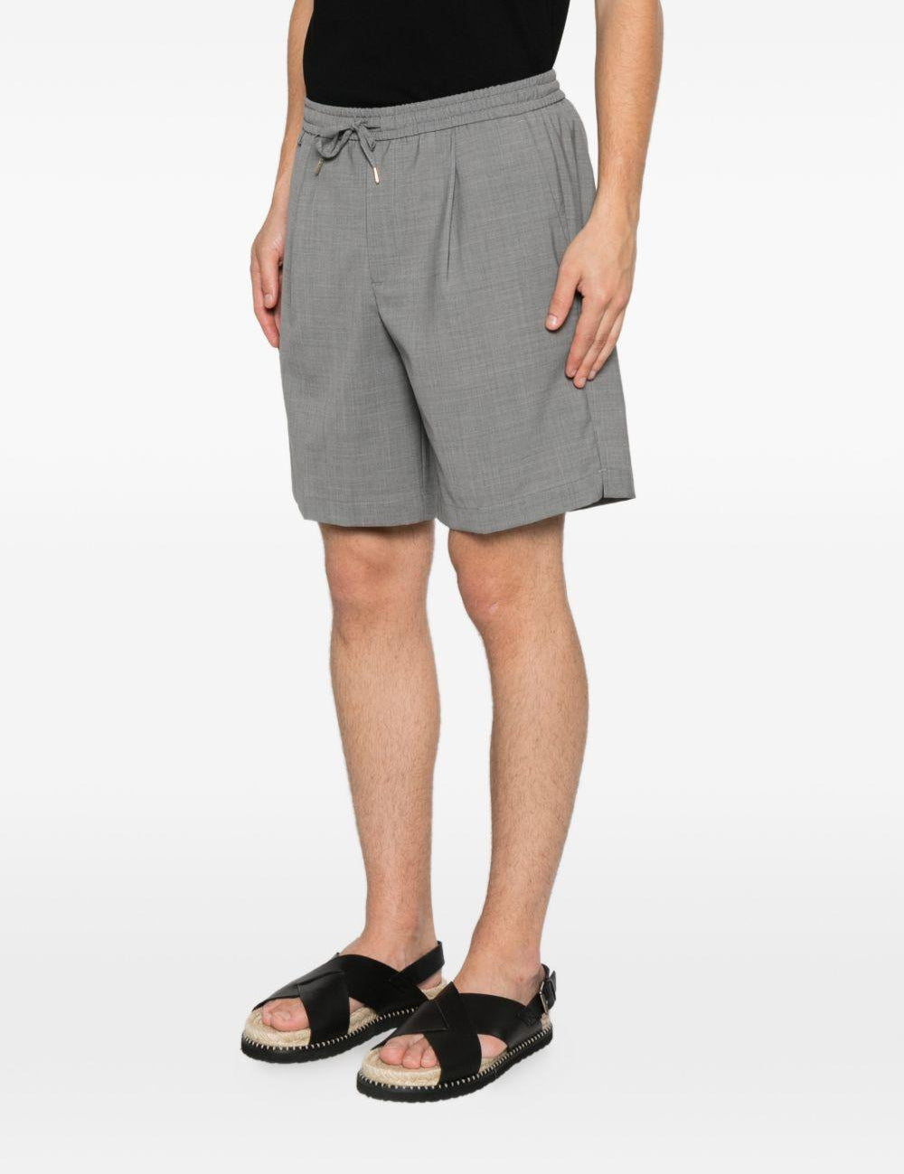 Pantaloncini con coulisse e pieghe in grigio Briglia 1949 - uomo 