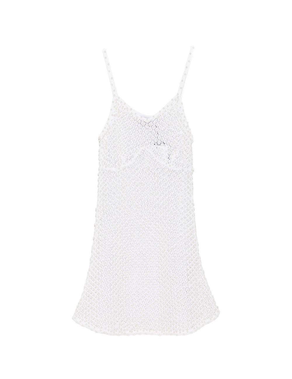 Miniabito in maglia con perle in bianco Giuseppe di morabito - donna 