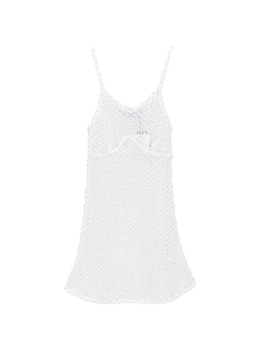 Miniabito in maglia con perle in bianco Giuseppe di morabito - donna 