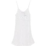 Miniabito in maglia con perle in bianco Giuseppe di morabito - donna 