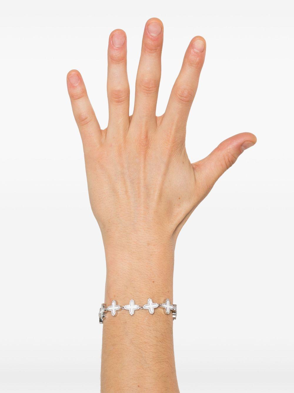 Bracciale Clover in argento Darkai - unisex 