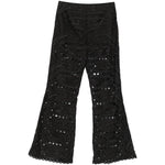 Pantaloni broderie-anglaise in nero Charo ruiz ibiza 1989 - donna 
