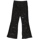 Pantaloni broderie-anglaise in nero Charo ruiz ibiza 1989 - donna 