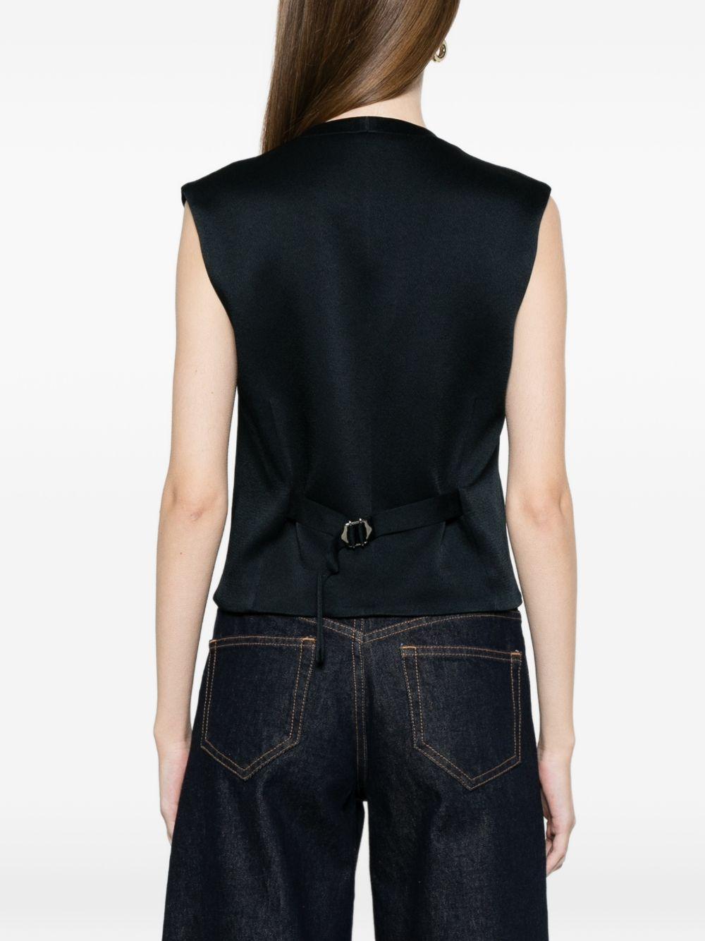 Gilet con tasca e bottoni in blu Blazé milano - donna 
