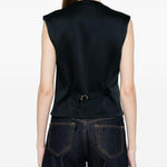 Gilet con tasca e bottoni in blu Blazé milano - donna 