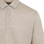Polo in lino oasi in beige Zegna - uomo 